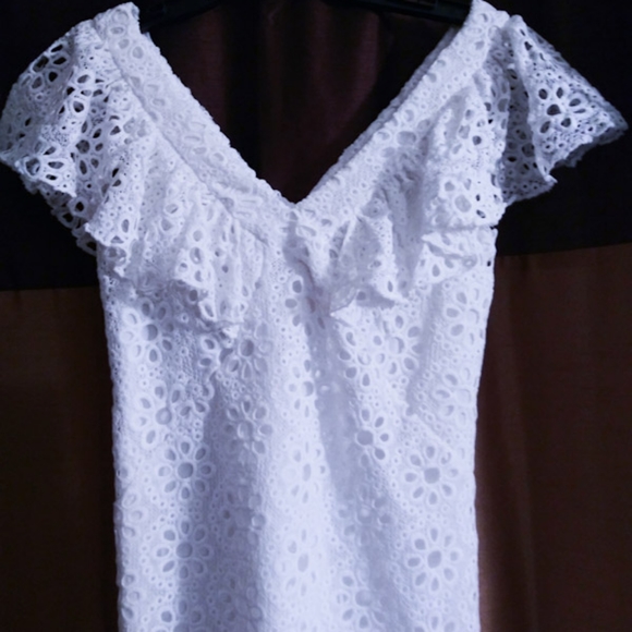 Trina Turk Lace Eyelet Dress - Picture 2 of 3